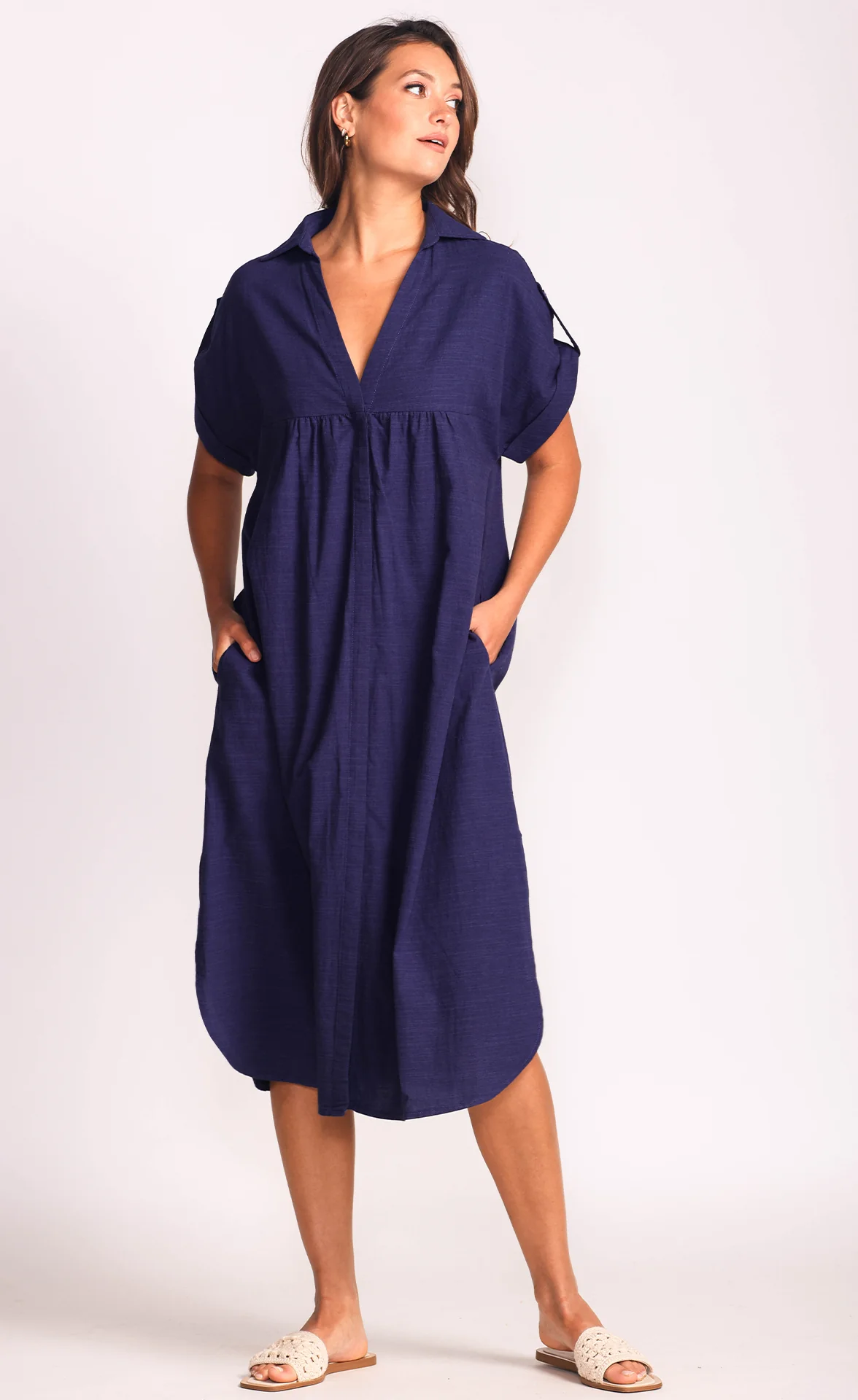 Beatrice Dress - Navy