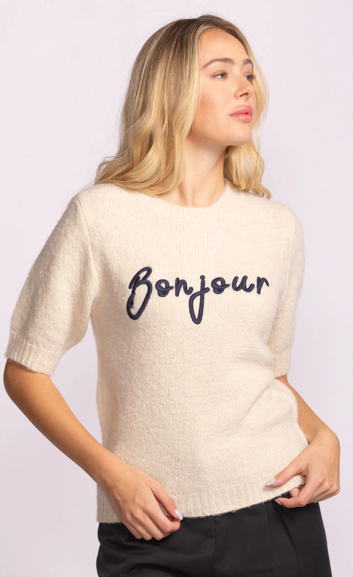 Bonjour Sweater Beige - Image 3