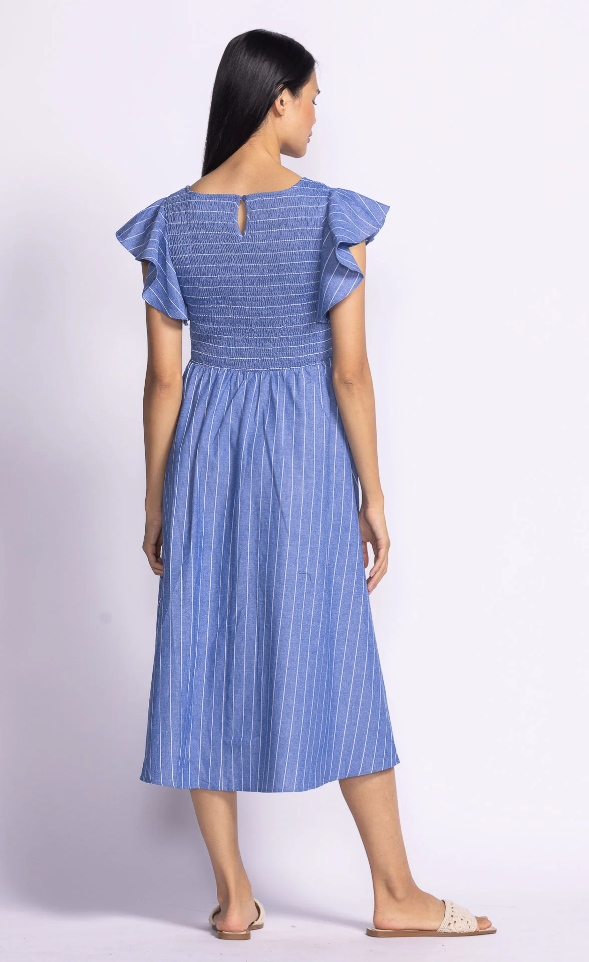 Camille Dress Blue - Image 4