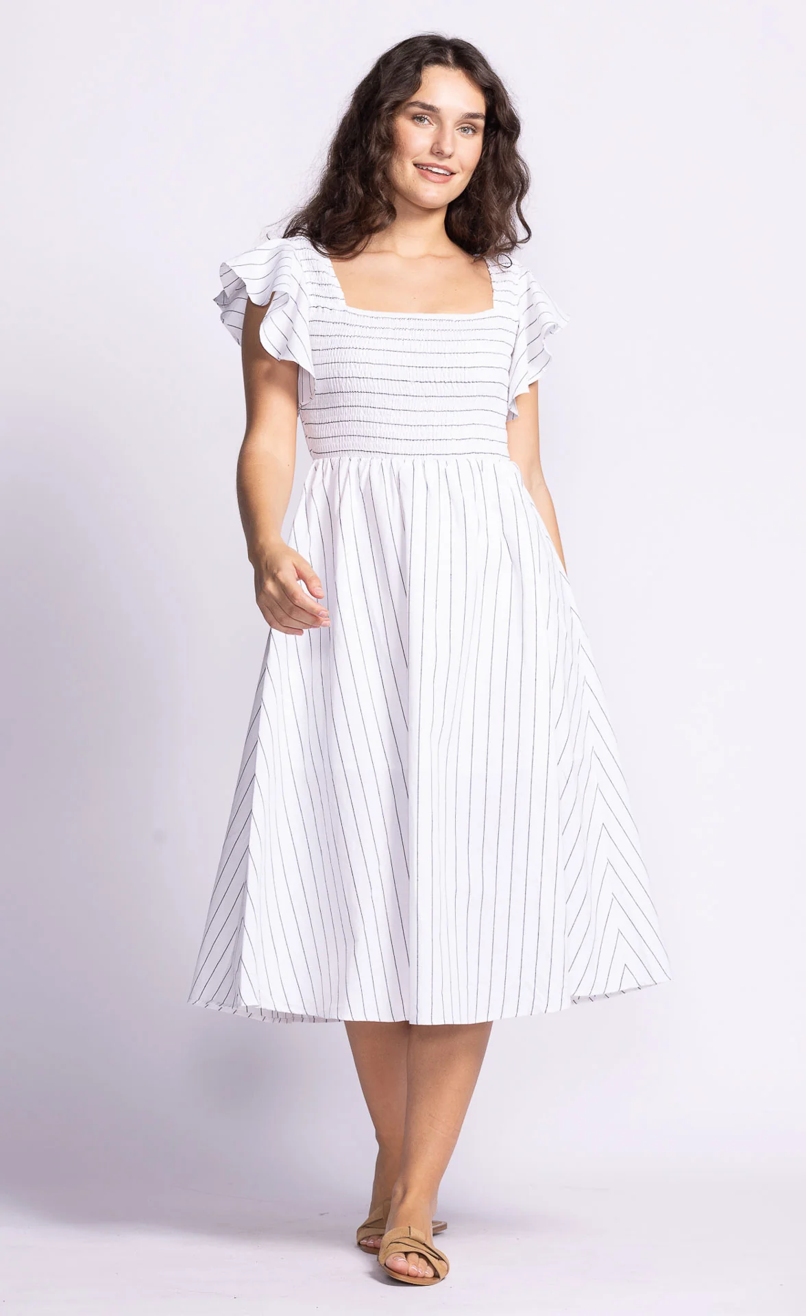 Camille Dress White