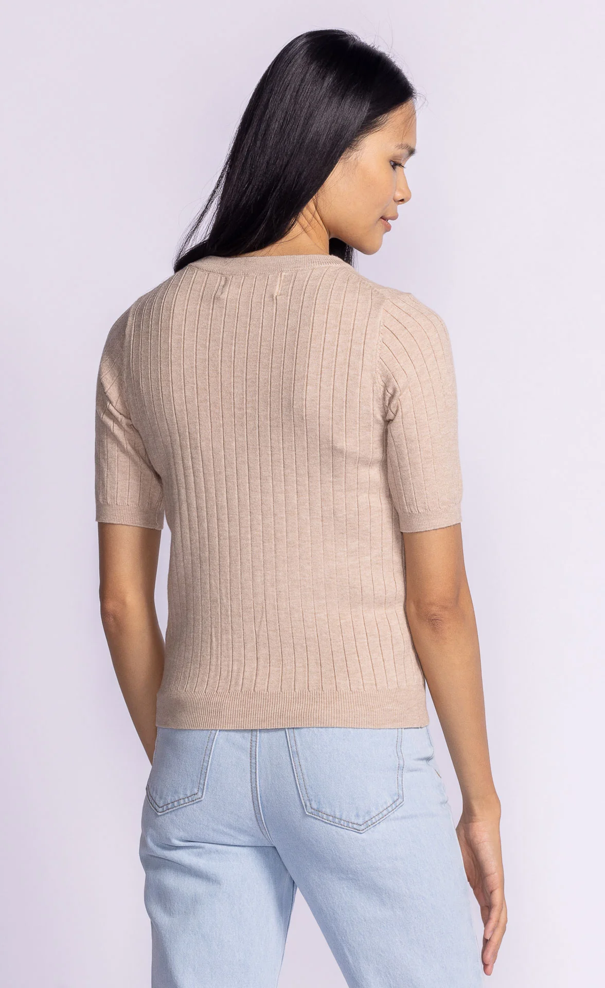 Carolyn Top Taupe - Image 4
