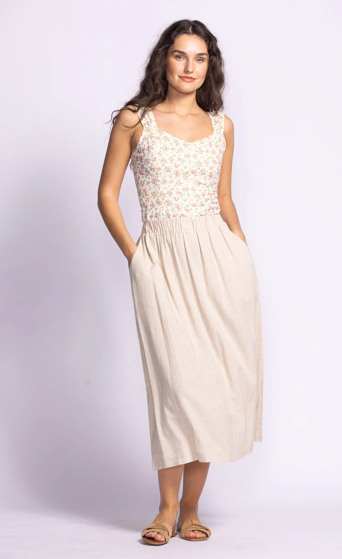 Carter Skirt Beige - Image 2