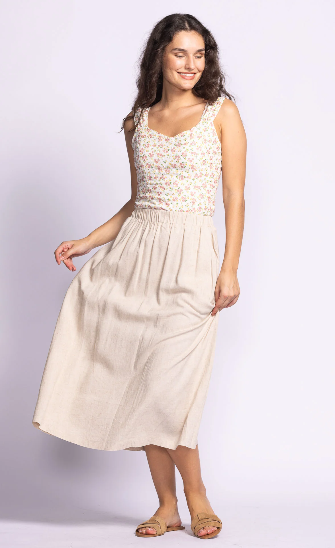 Carter Skirt Beige - Image 3
