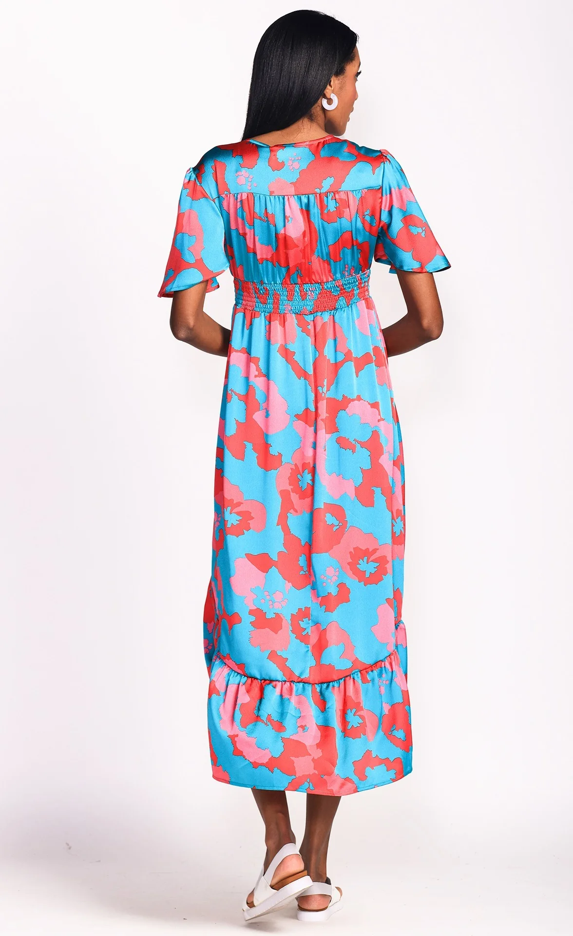 Charmaine Dress - Teal blue - Image 4