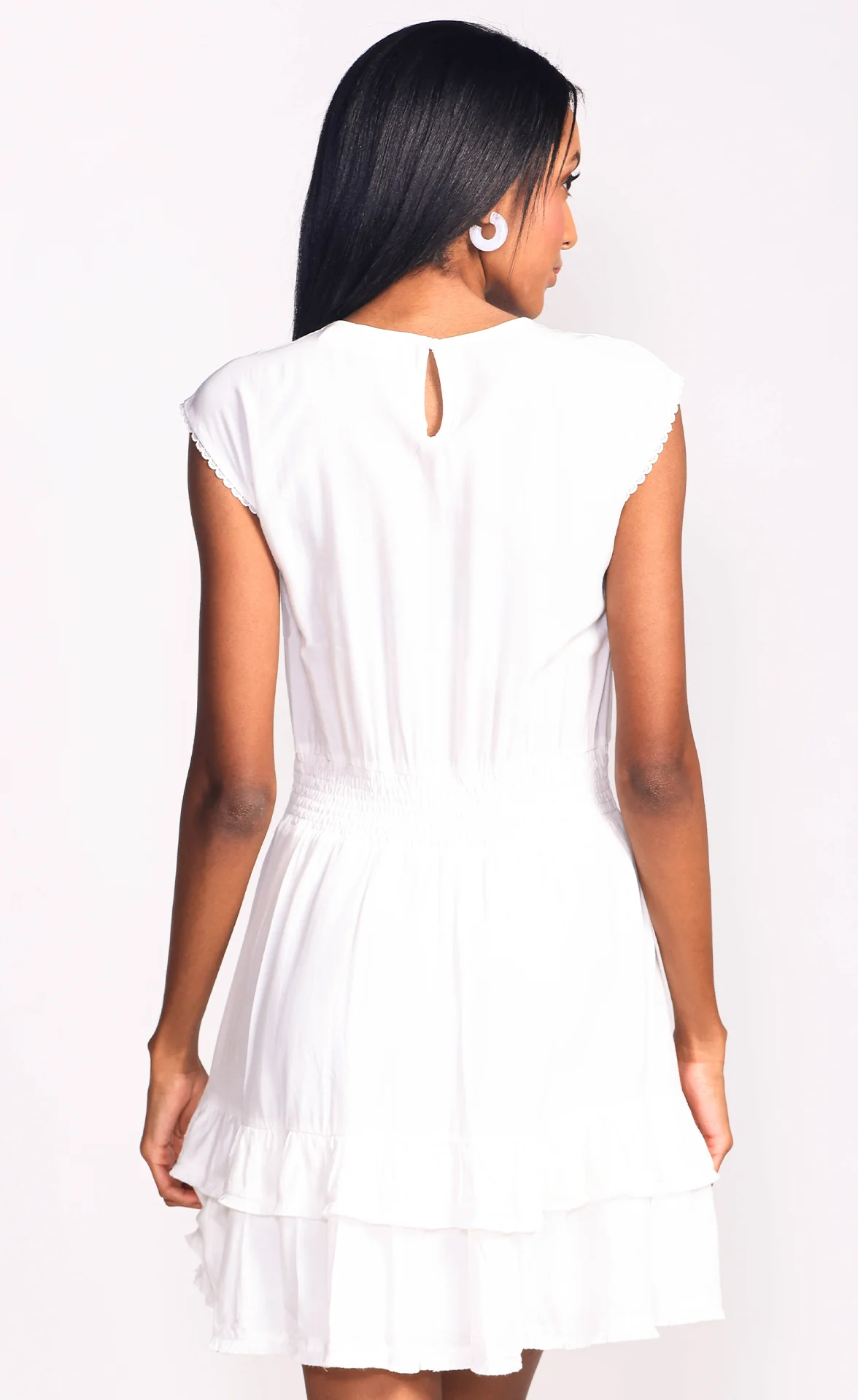 Claire Dress - White - Image 5