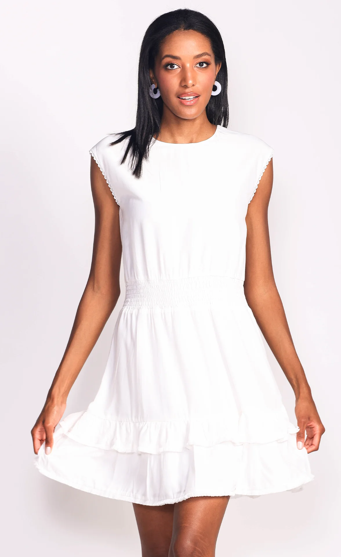 Claire Dress - White - Image 6