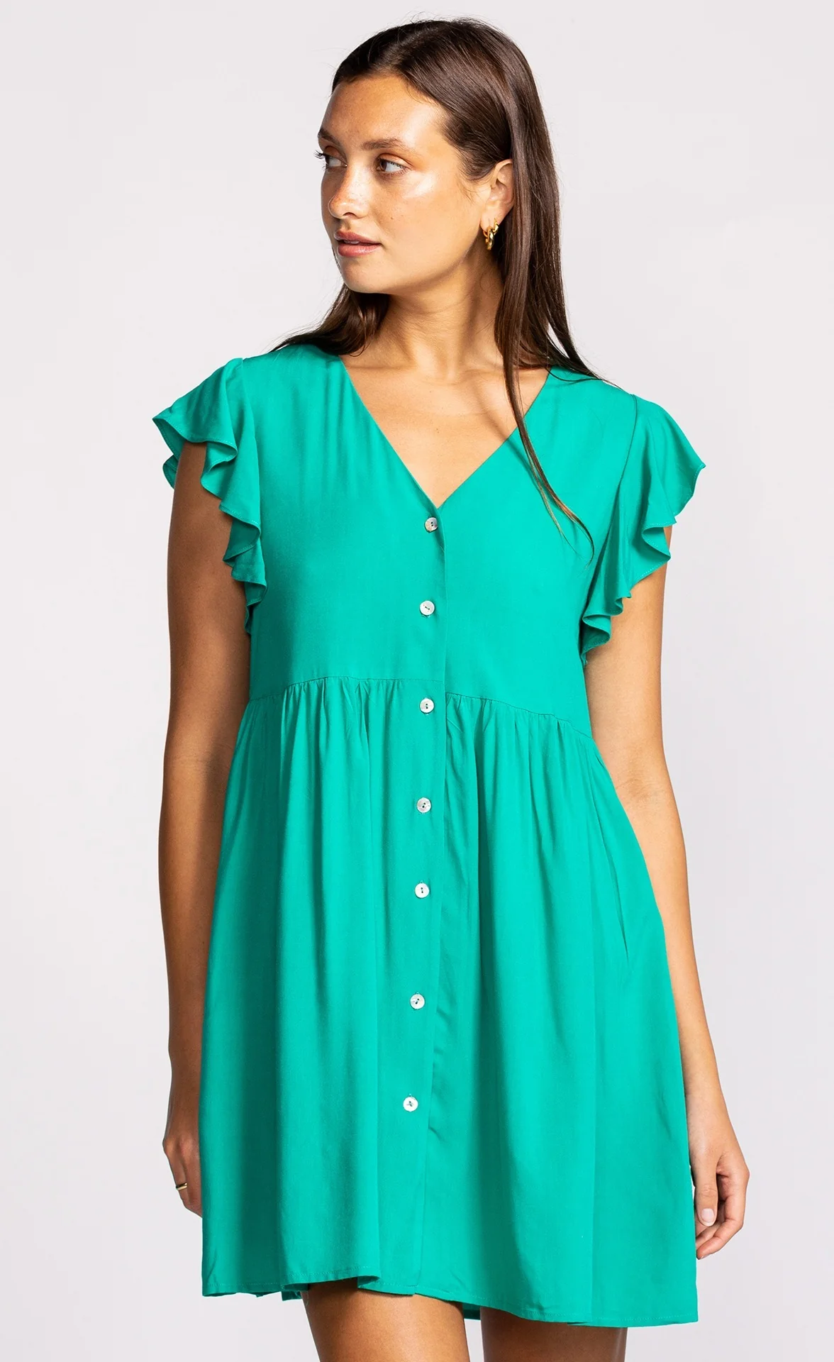 Claudette Dress Green - Image 7