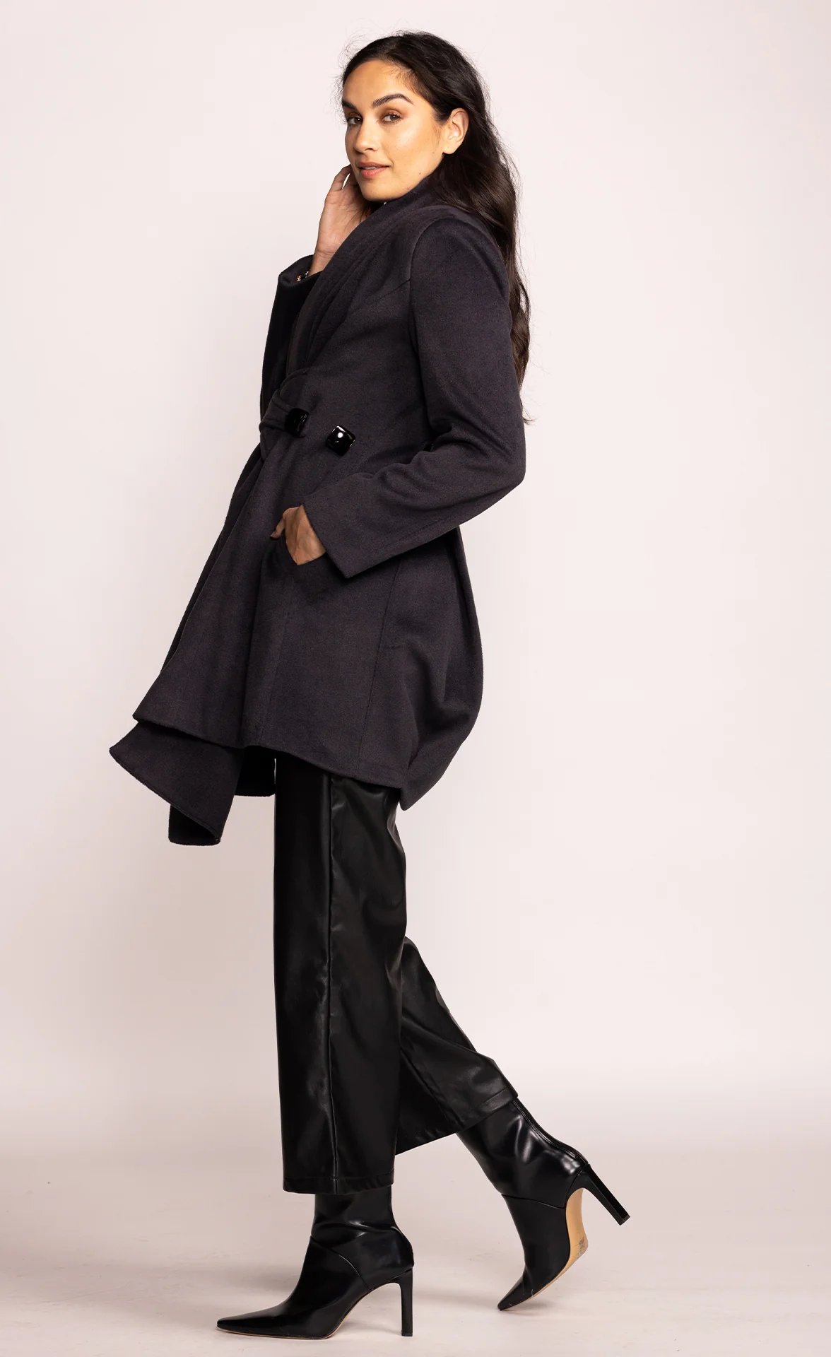 Cross My Heart Coat Black - Image 2
