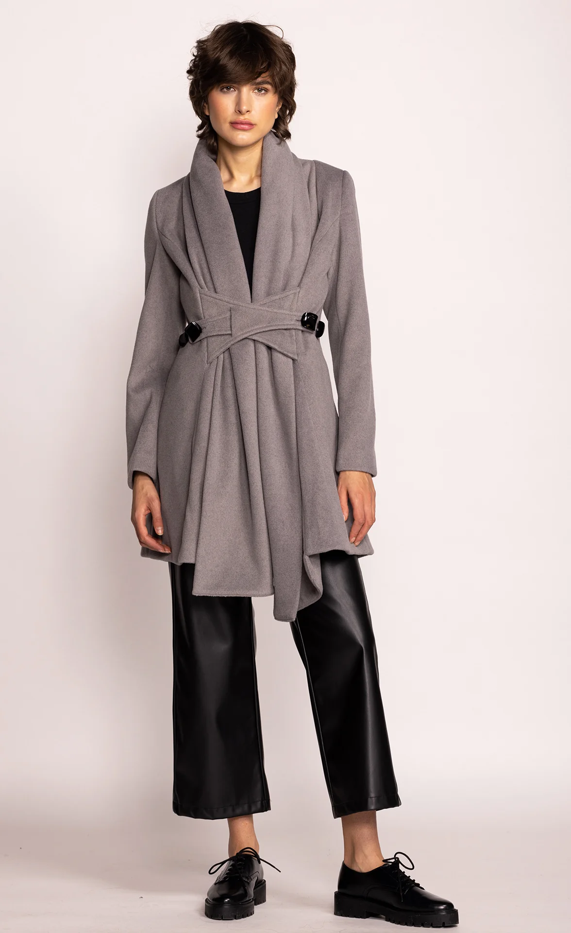 Cross My Heart Coat - Grey