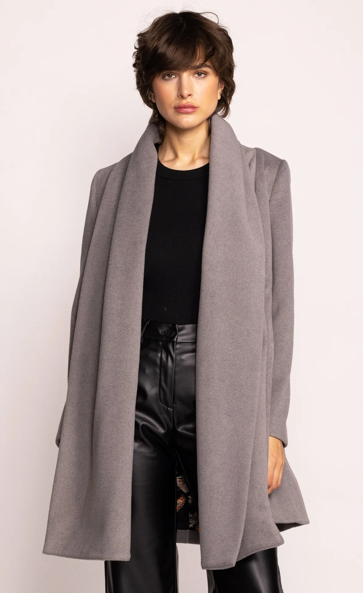 Cross My Heart Coat - Grey - Image 3