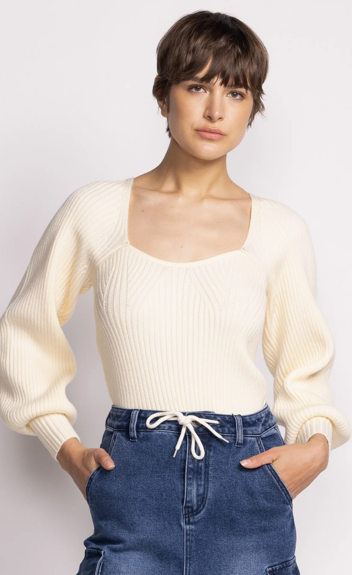Elodie Sweater - White - Image 3