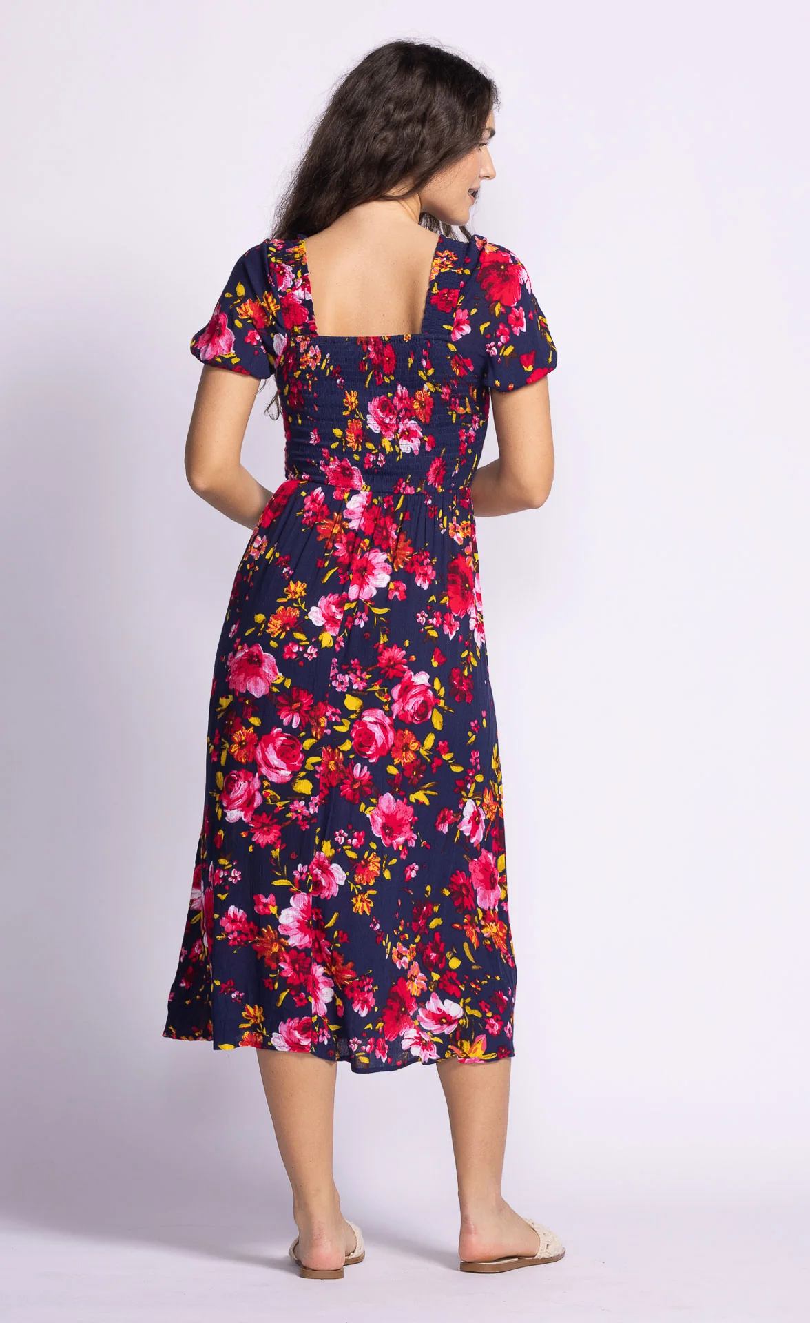 Francesca Dress- Blue - Image 4