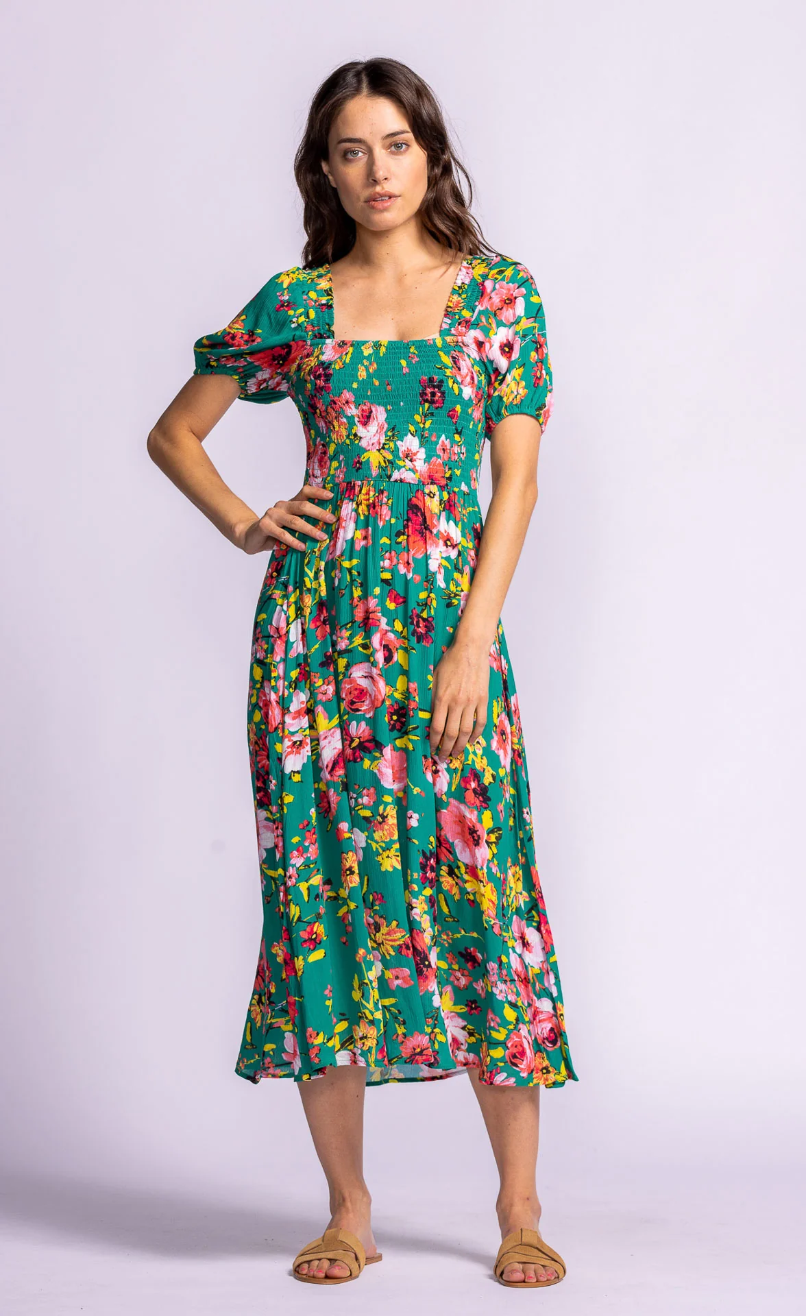Francesca Dress - Green - Image 2