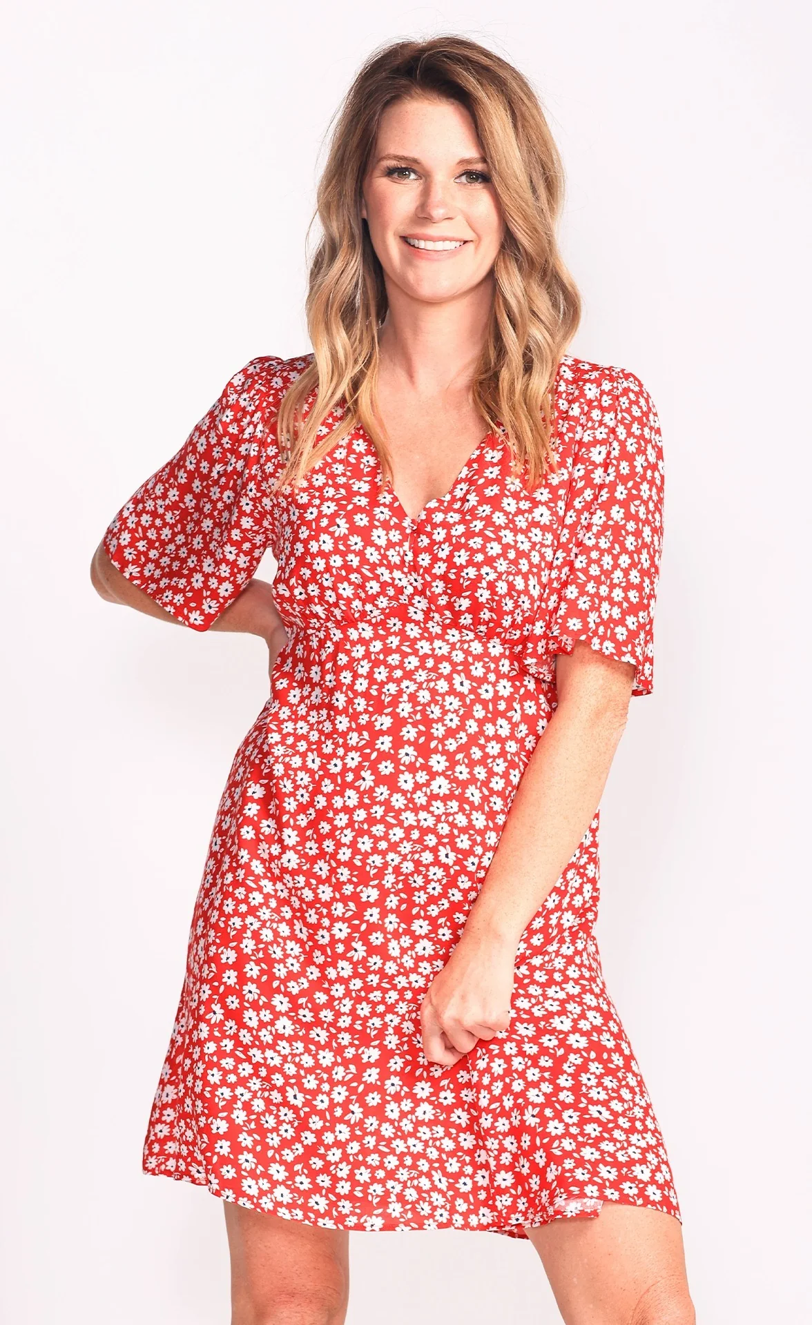 Georgia Dress - Red