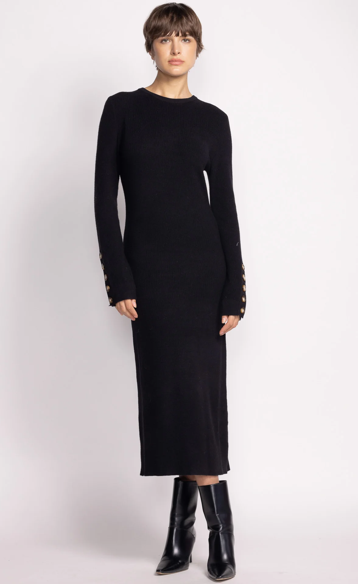Harley Sweater Dress - Black - Image 3