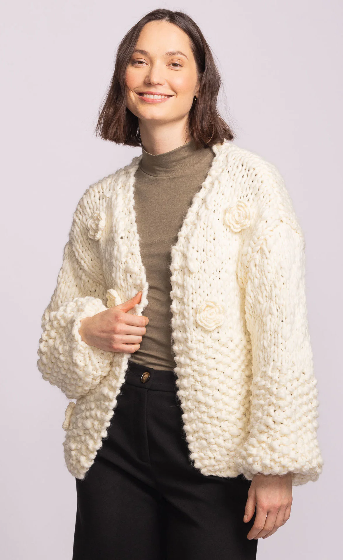 Hazel Sweater White