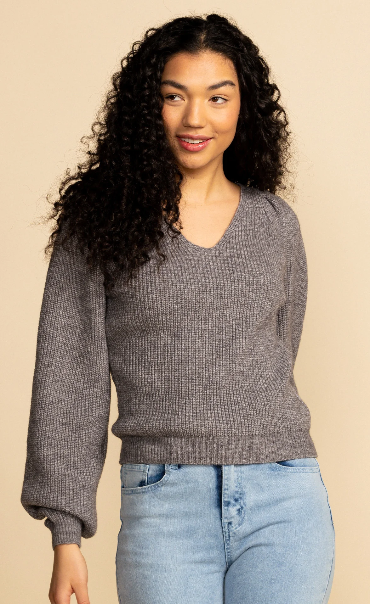 Kaylee Knit Sweater Grey - Image 6