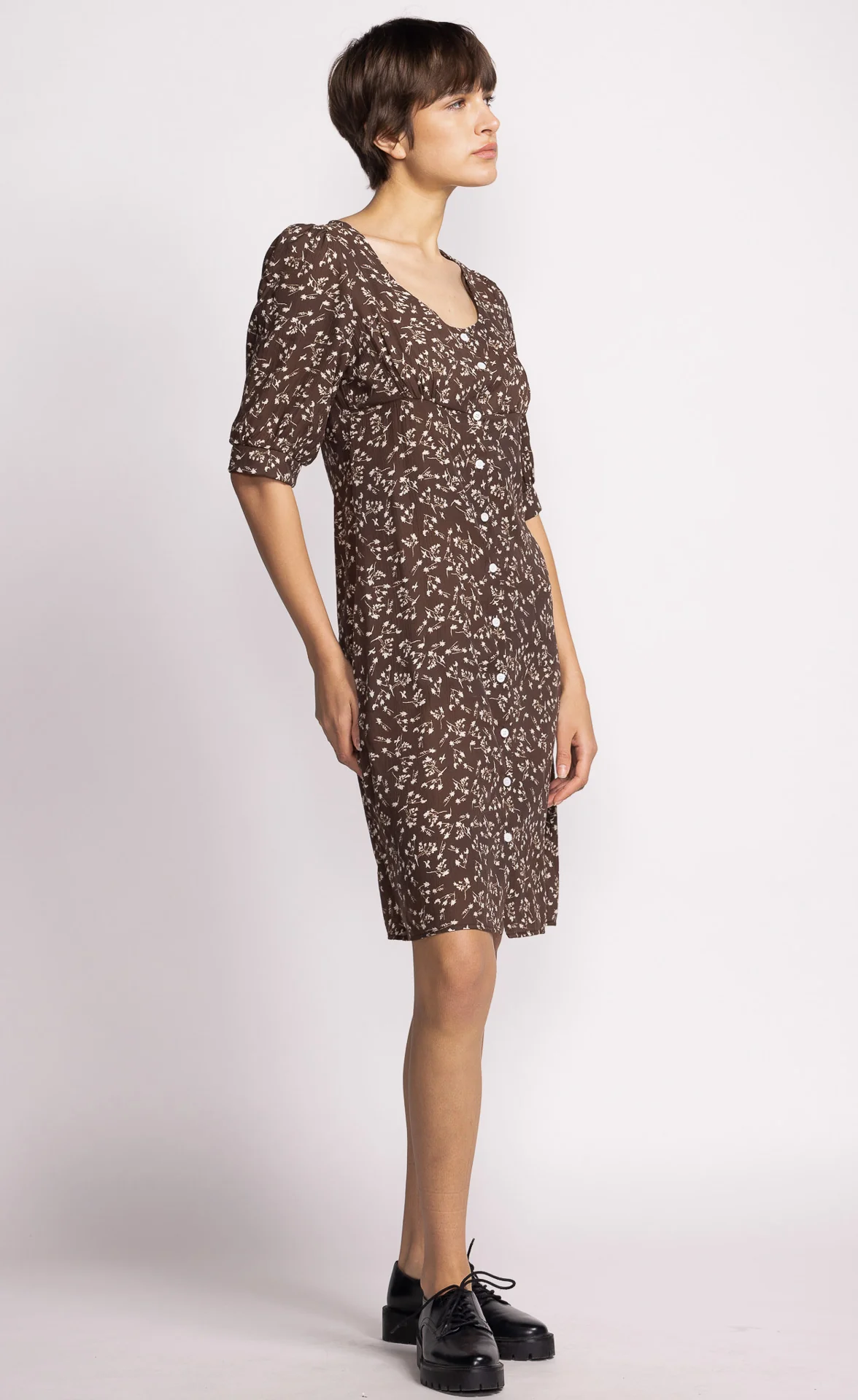Kinsley Dress - Brown - Image 10
