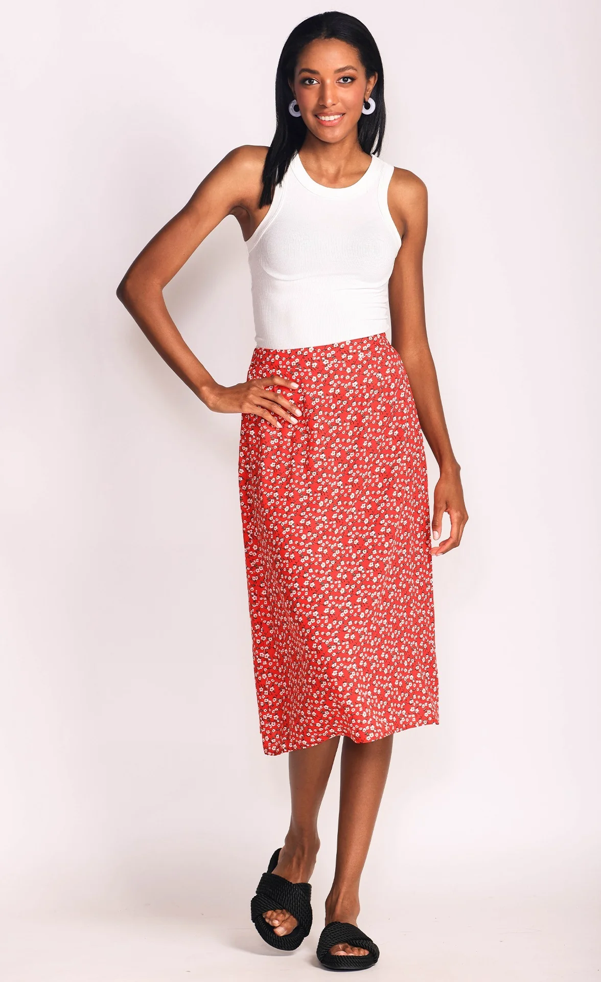 Lantana Skirt - Red - Image 2