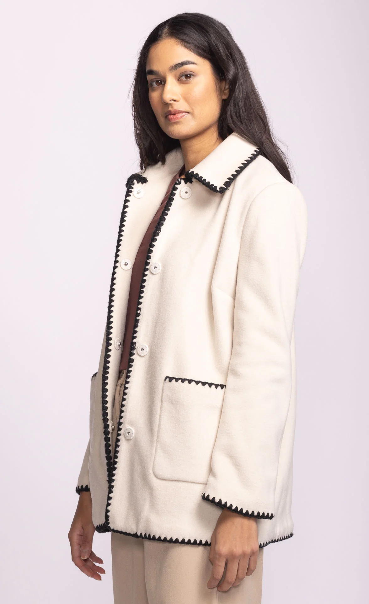 Mae Coat Off White - Image 3