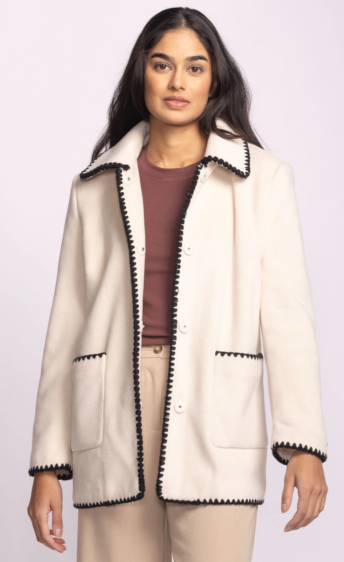 Mae Coat Off White - Image 5