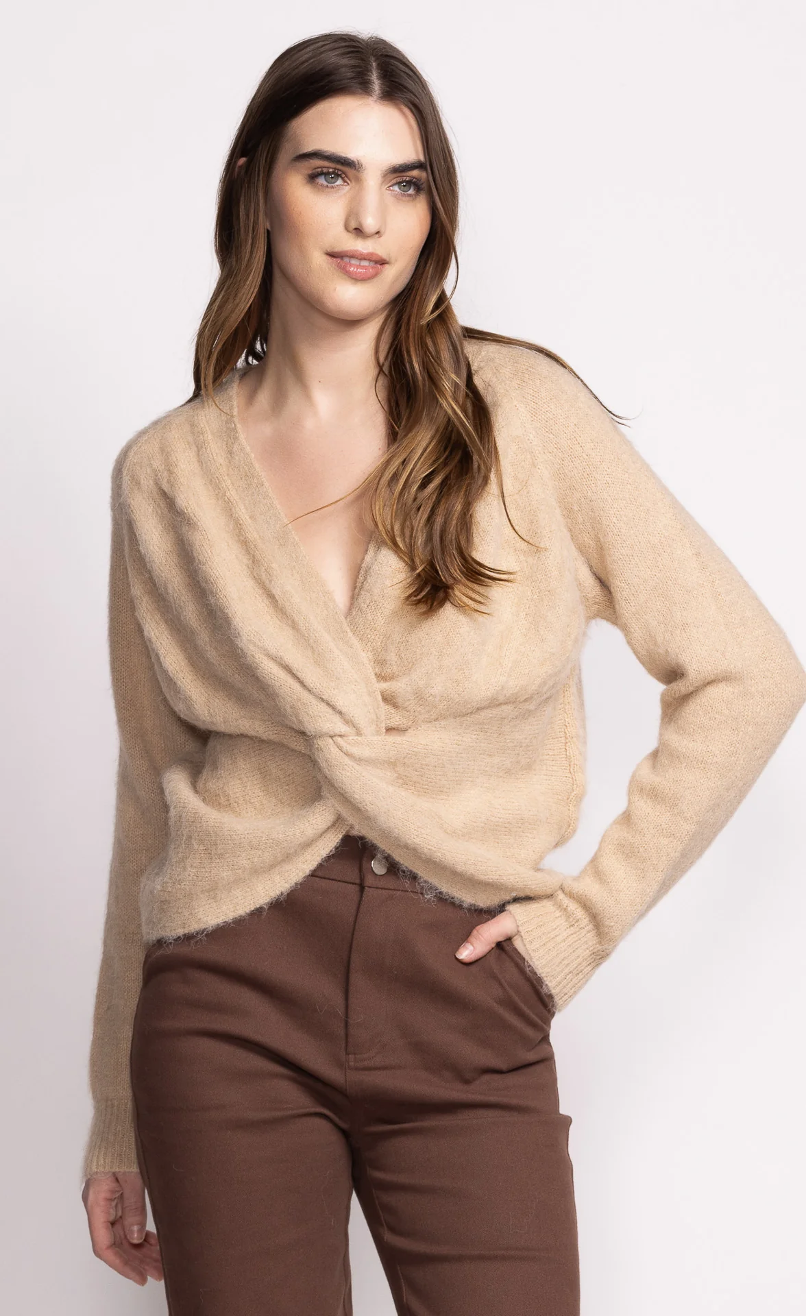 Mya Sweater - Taupe - Image 3