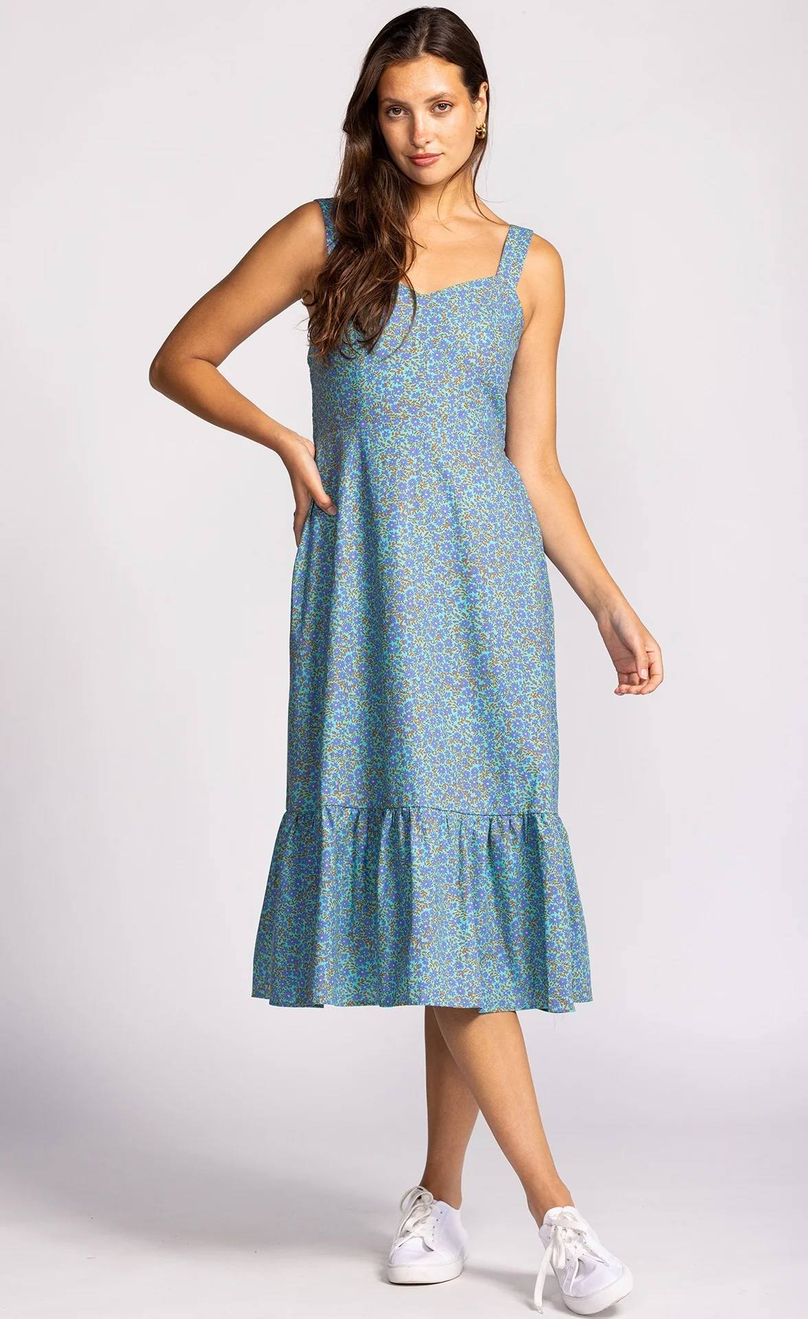 Olivia Dress Blue - Image 4