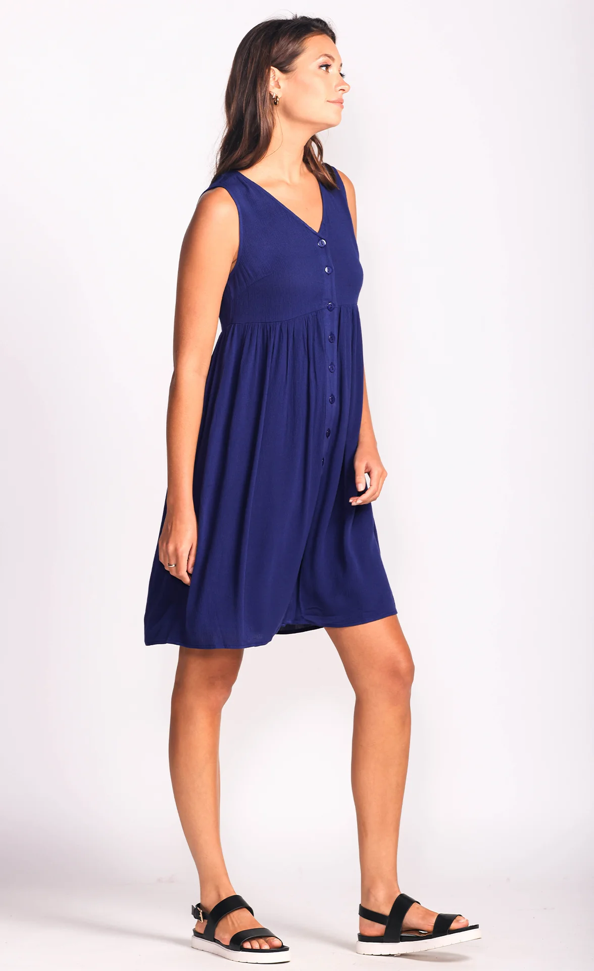 Phoebe Dress - Navy - Image 3