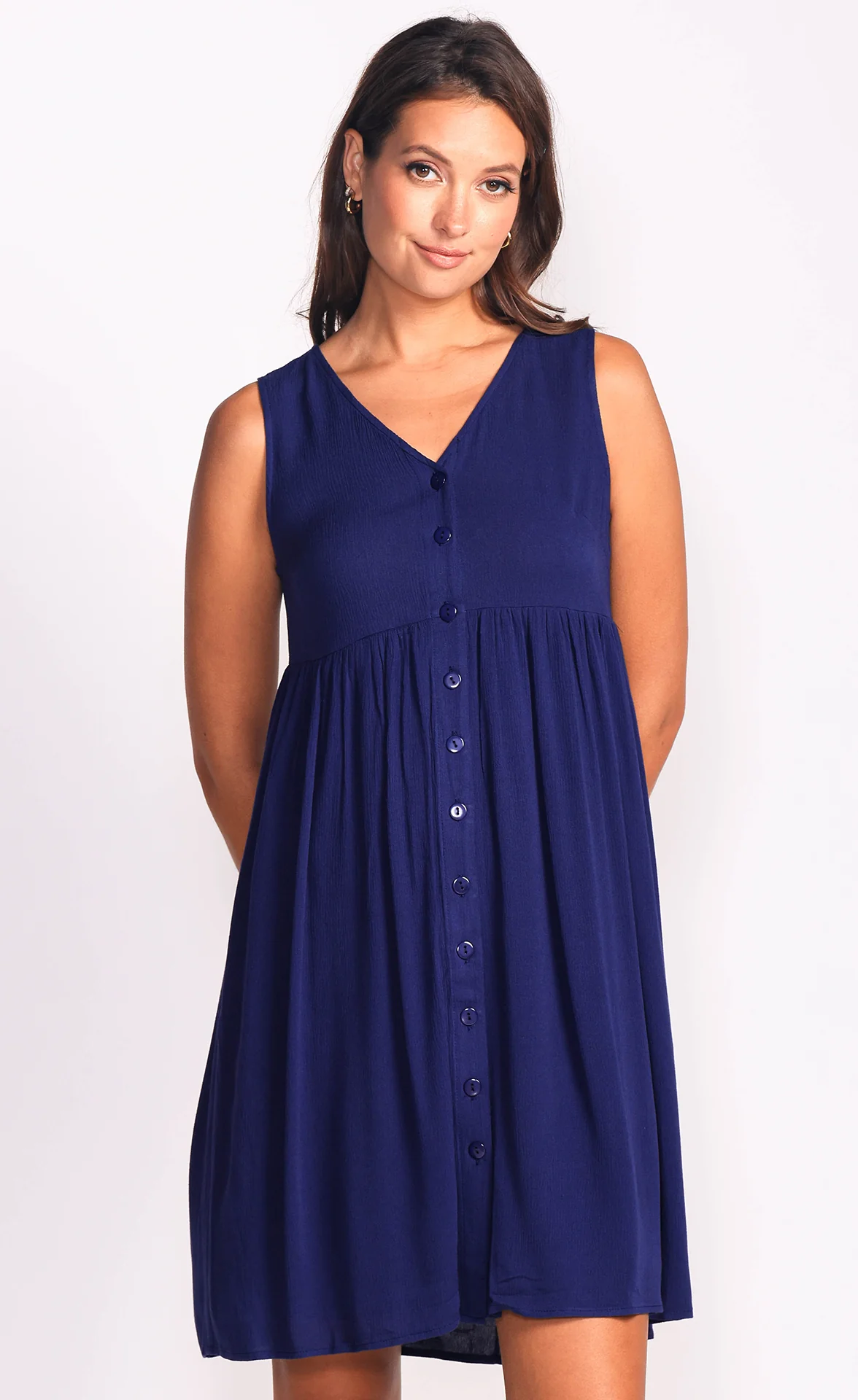 Phoebe Dress - Navy - Image 5