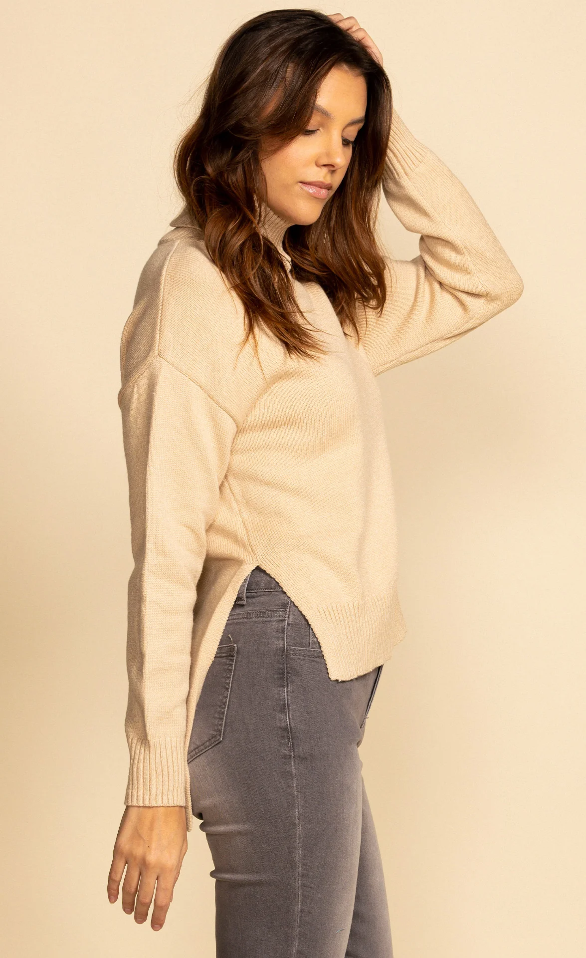 Piper Sweater Beige - Image 2