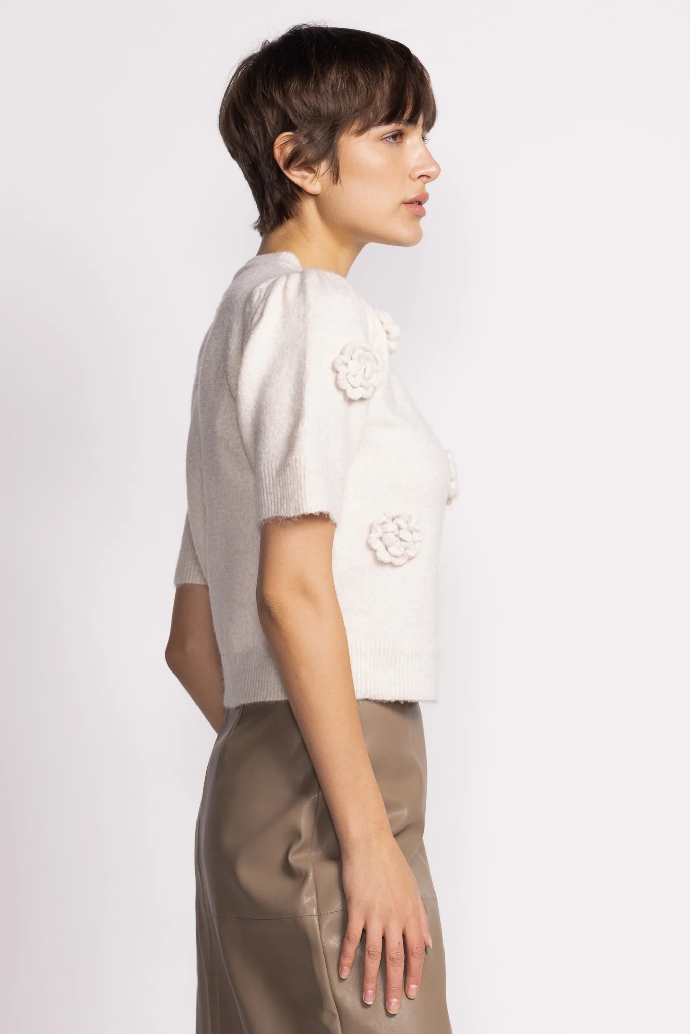 Roslyn Sweater Beige - Image 3