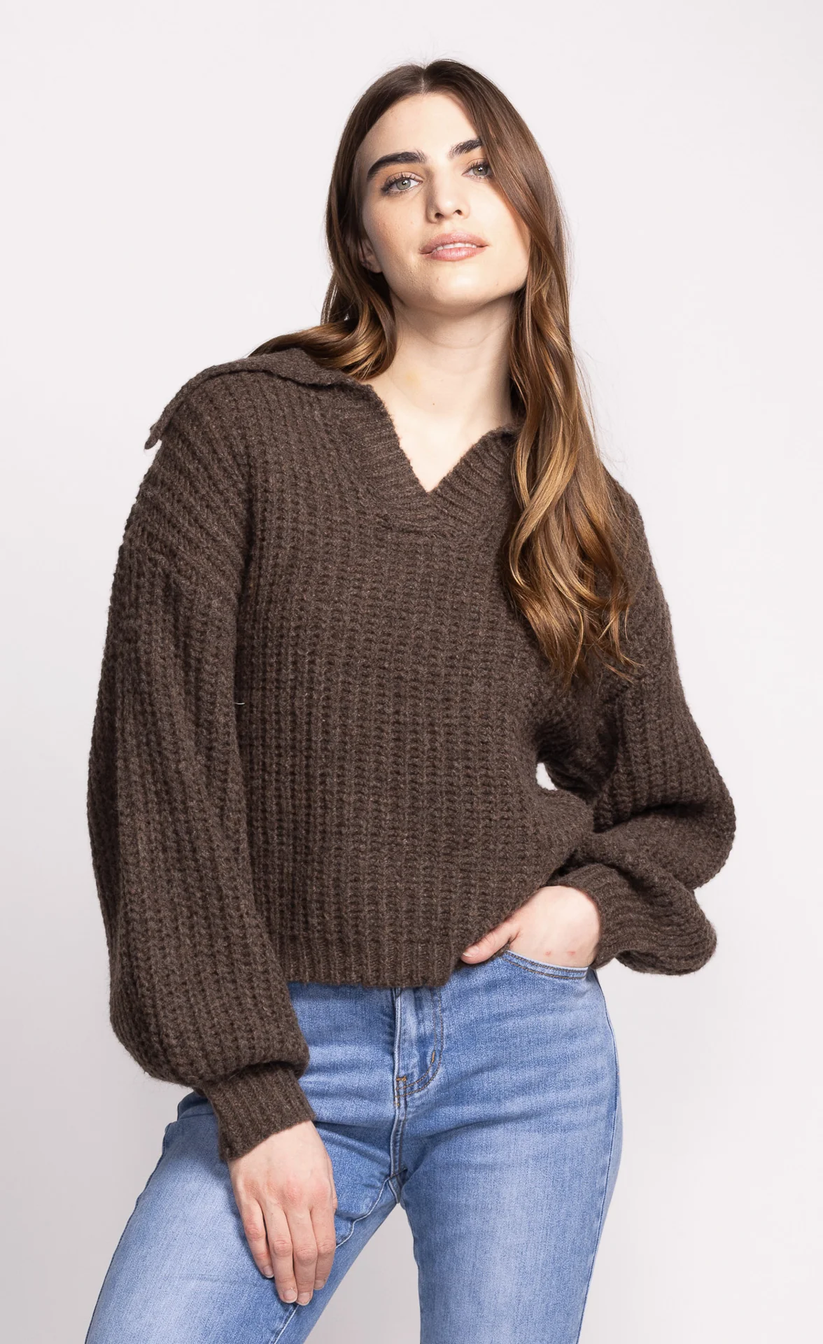Sloane Sweater Brown - Image 2