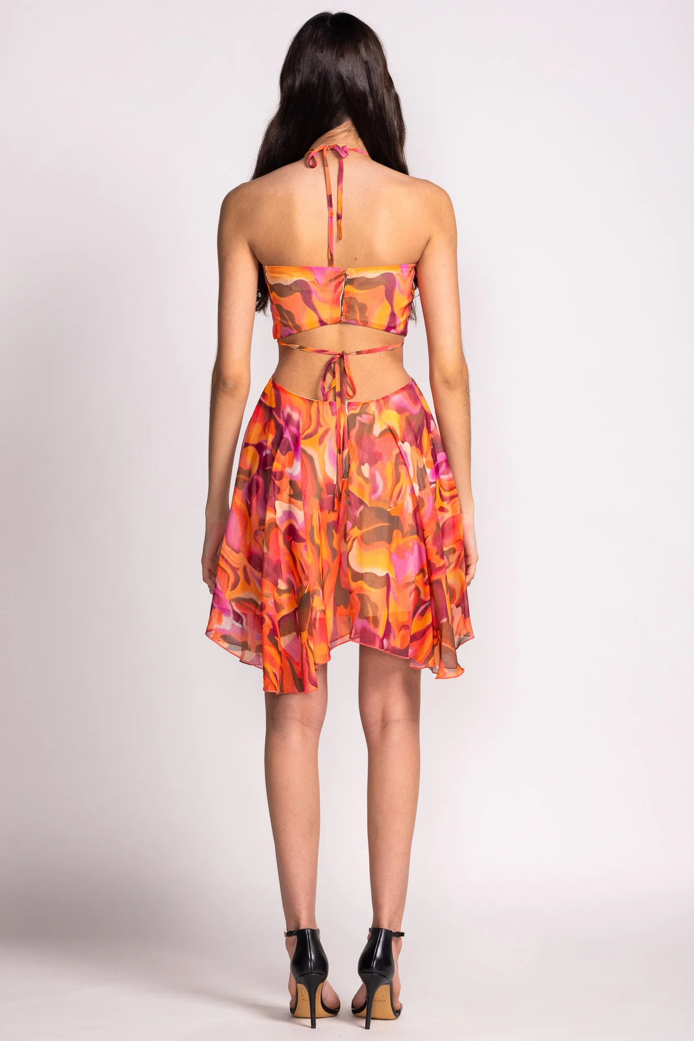Sophia Dress Orange - Image 4