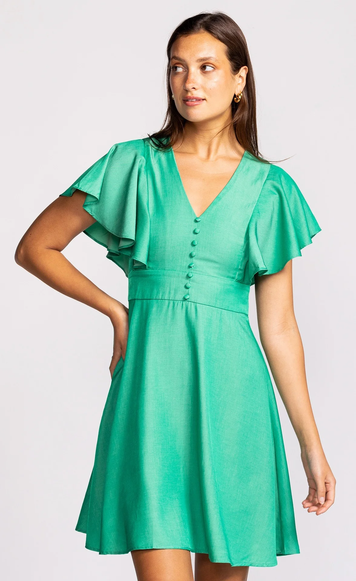 Stacey Dress Green - Image 2