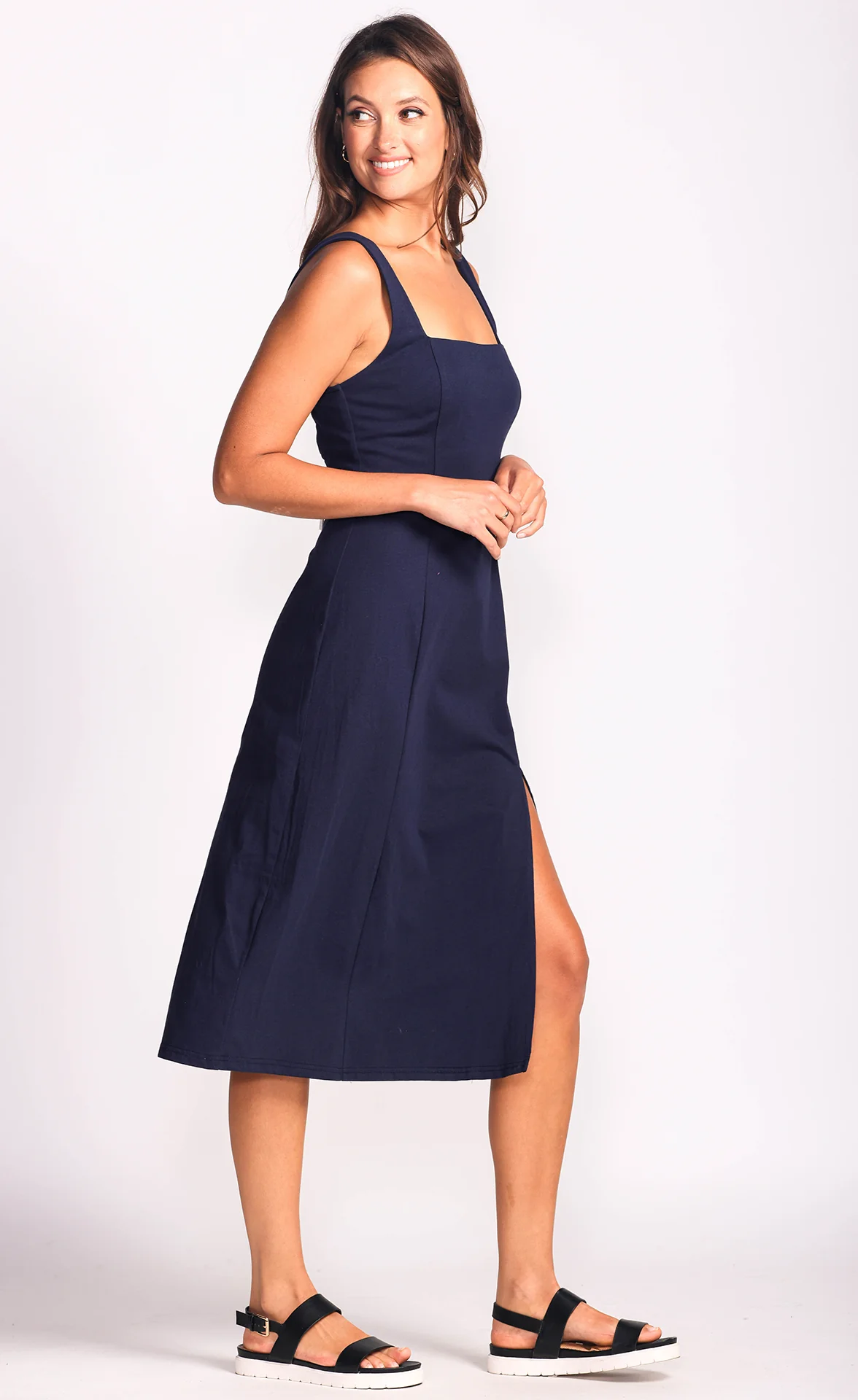 Tasha Dress Navy - Image 3
