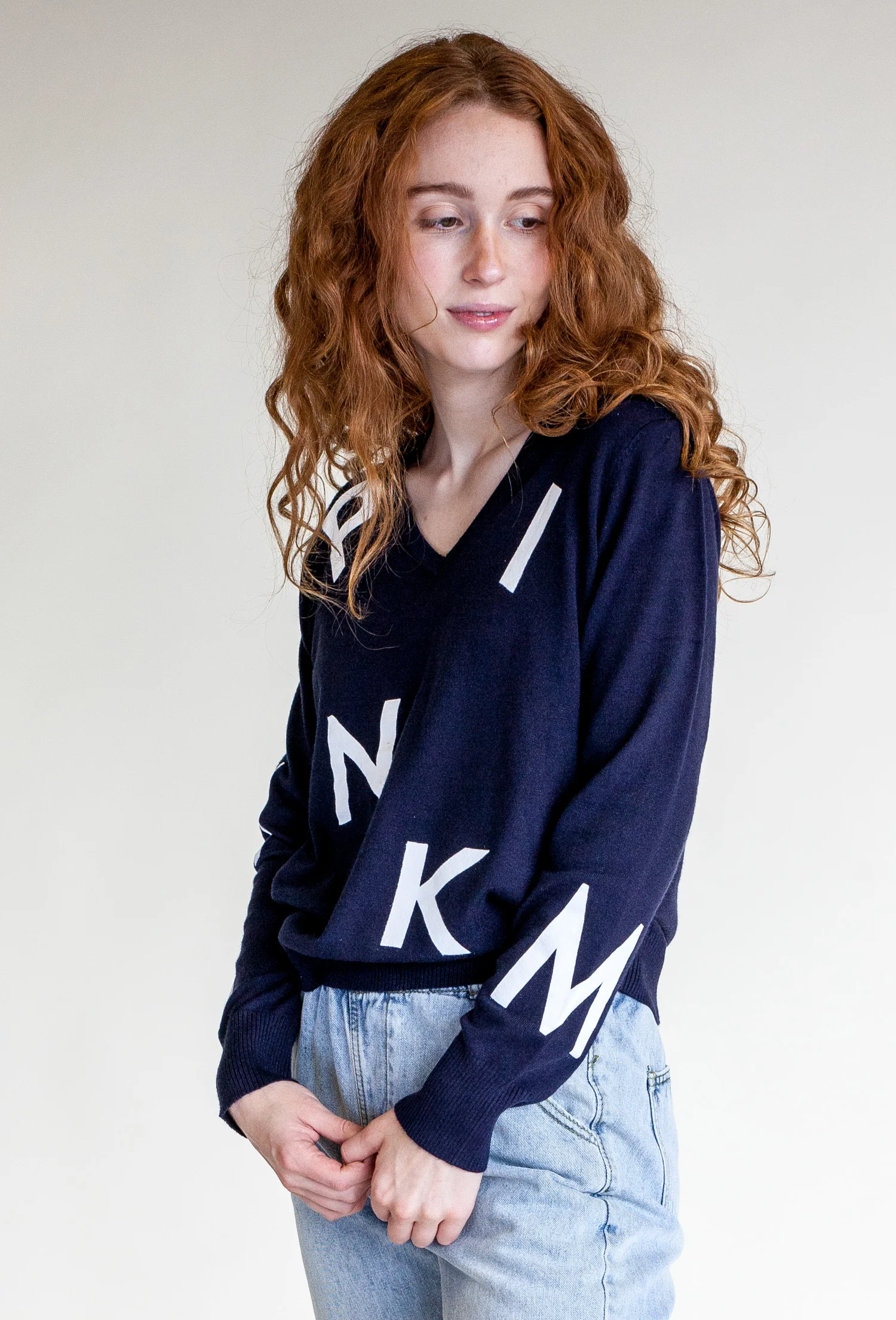 The Brand Sweater in Navy