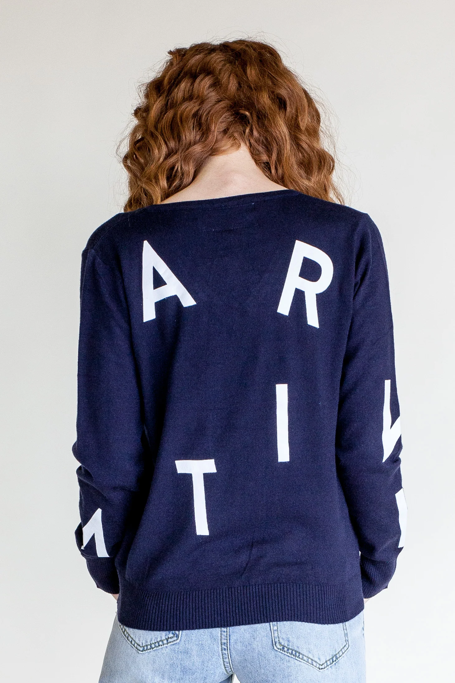 The Brand Sweater in Navy - Image 2