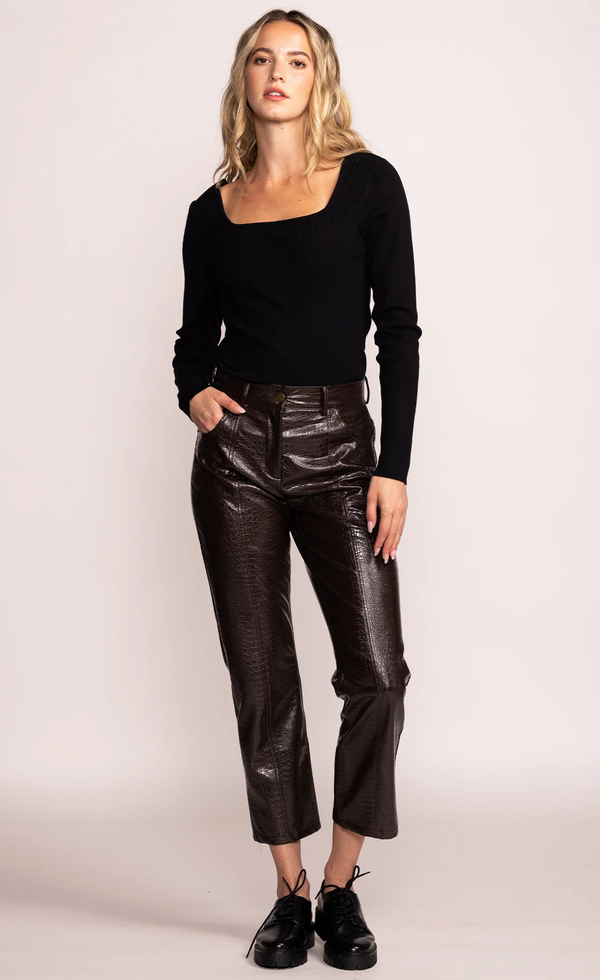The Eliza Pants - Brown - Image 4