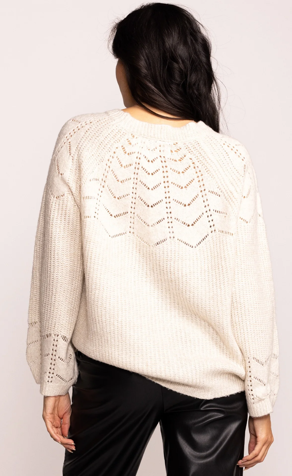 The Ella Sweater White - Image 3