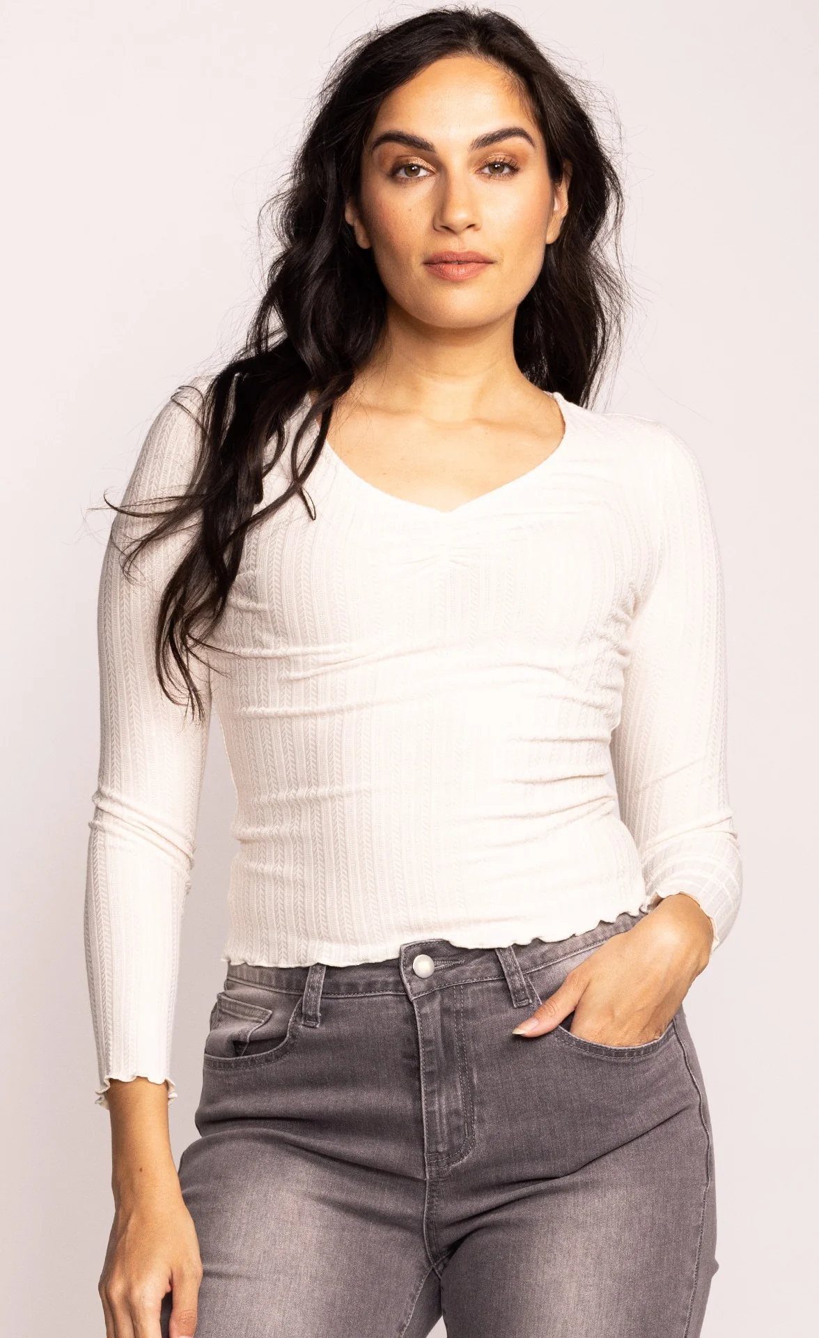 The Heidi Top Off White