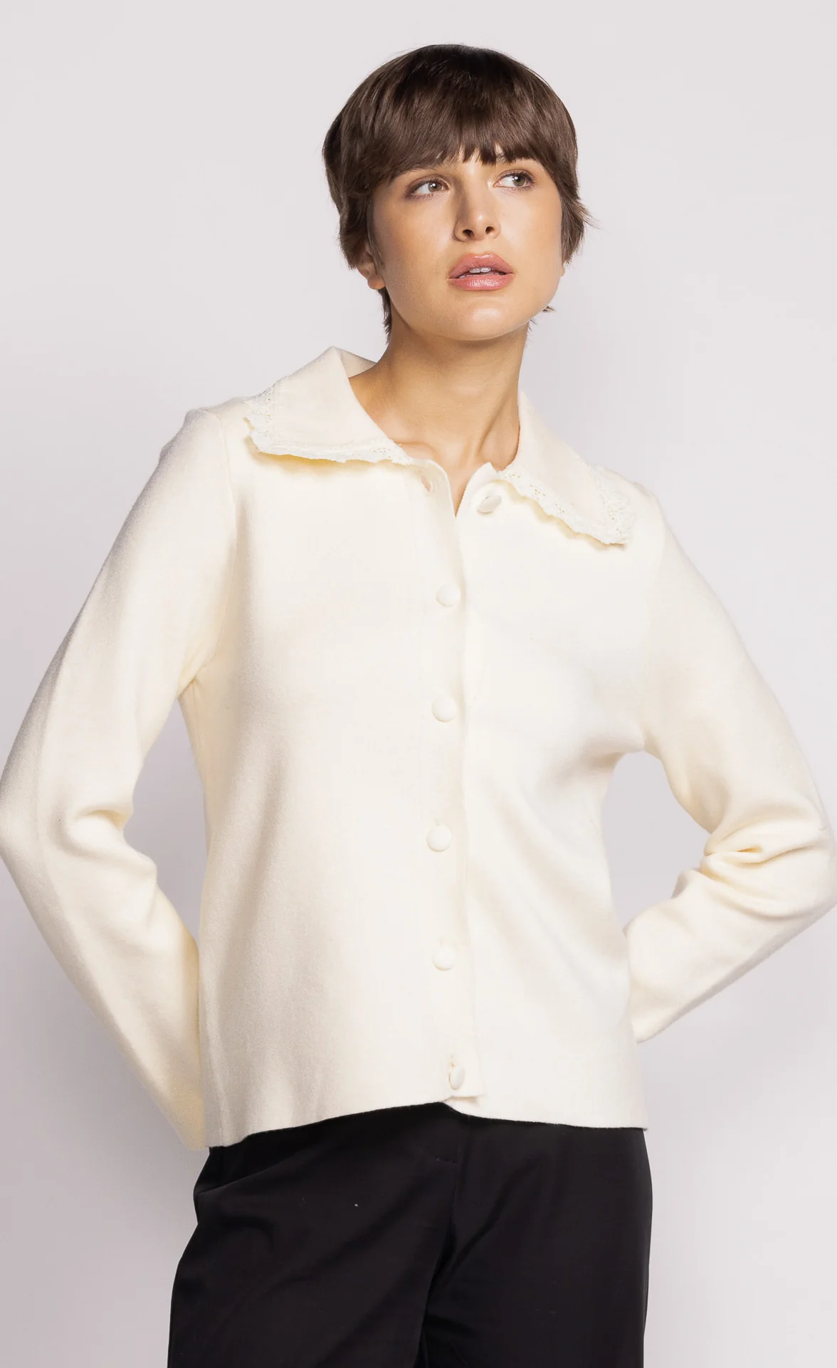 Shelby Sweater - Off White - Image 2