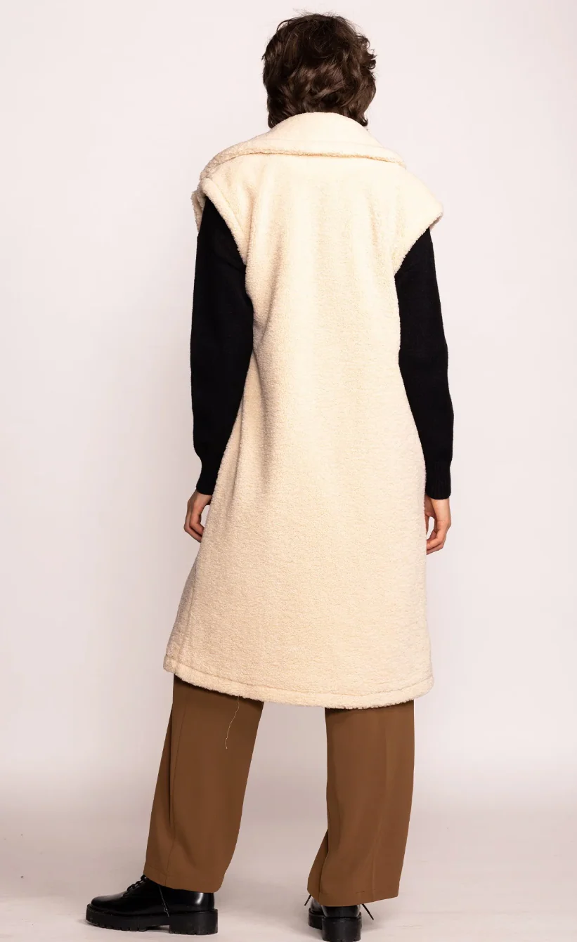 The Teddy Vest - Beige - Image 3