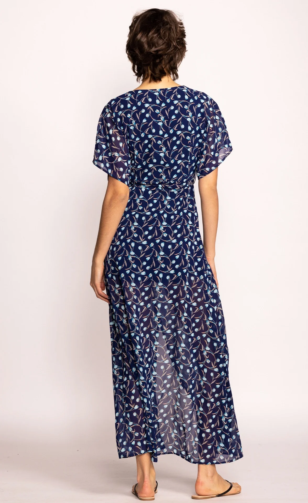 The Vera Dress Navy - Image 3