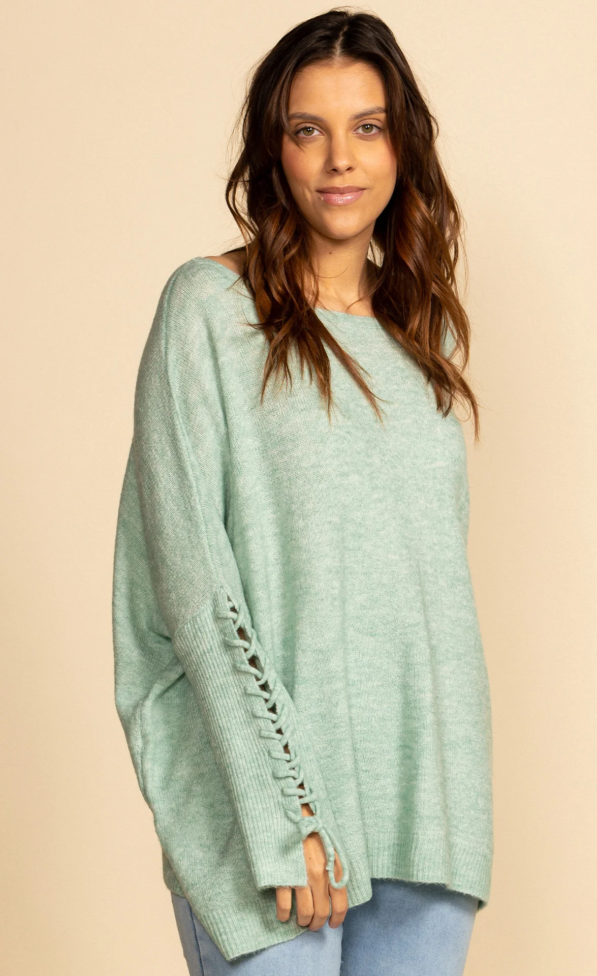 Tina Knit Pullover Green - Image 3