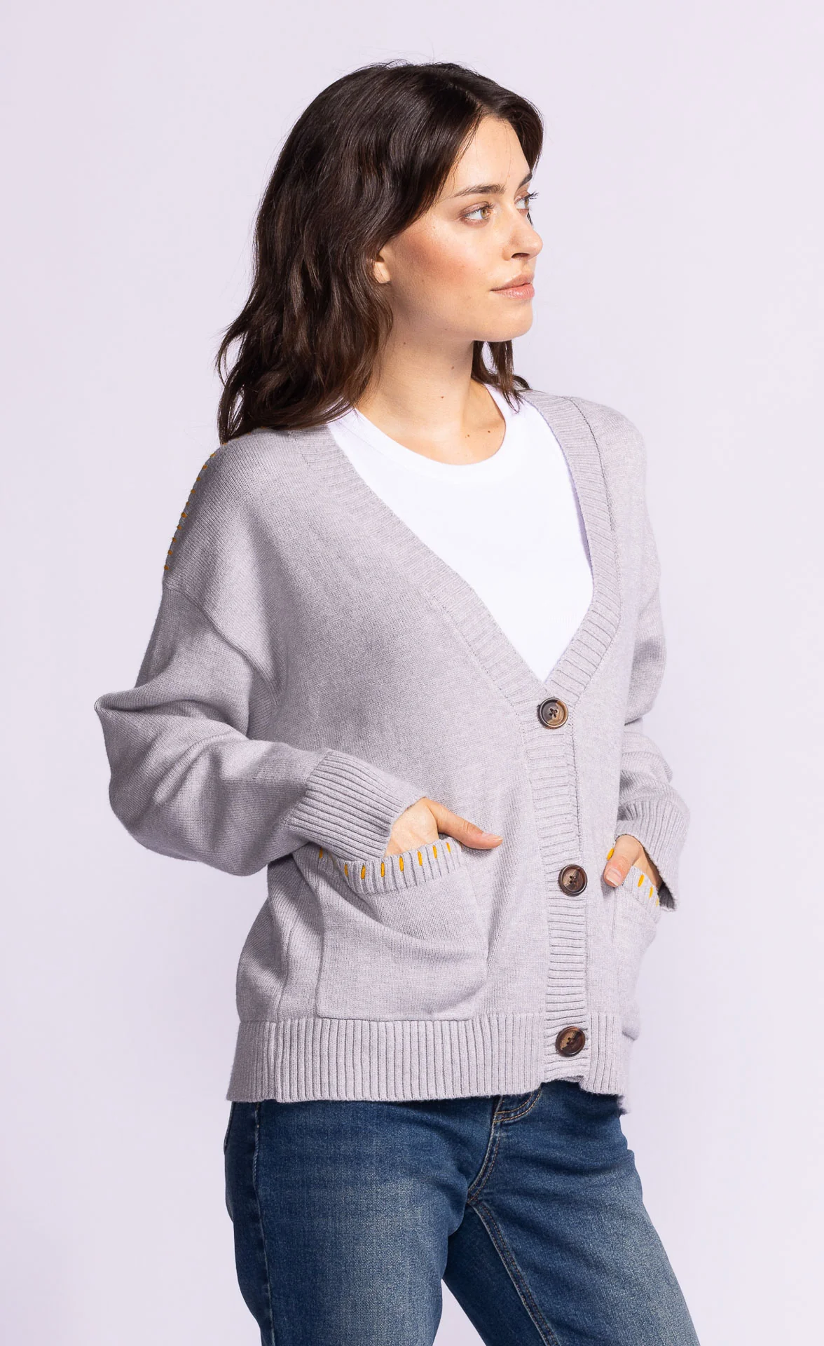 Trisha Sweater - Light Grey - Image 4