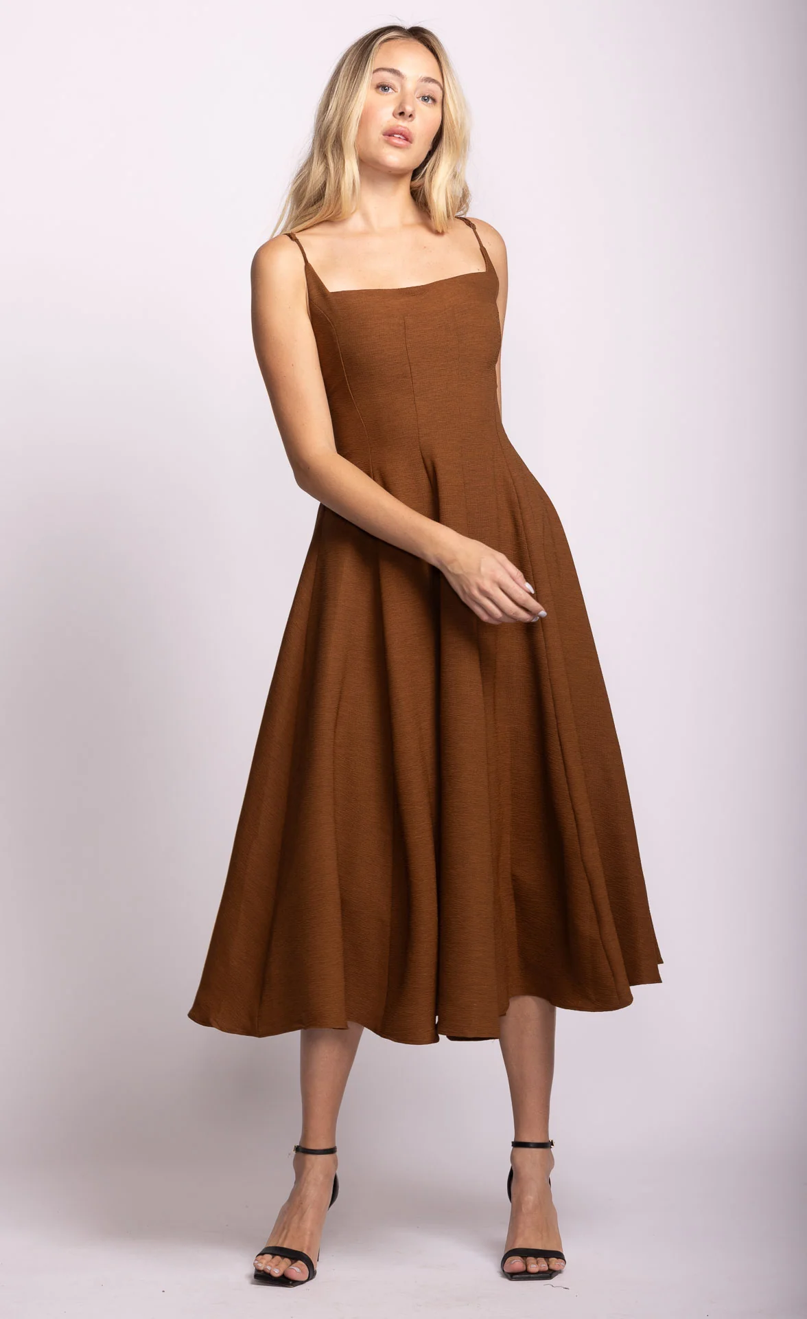 Willa Dress Brown - Image 3